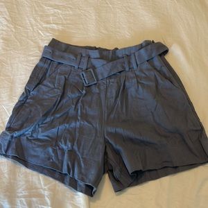 Blue Linen Abercrombie Shorts - M